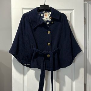 Tulle Navy Cape
